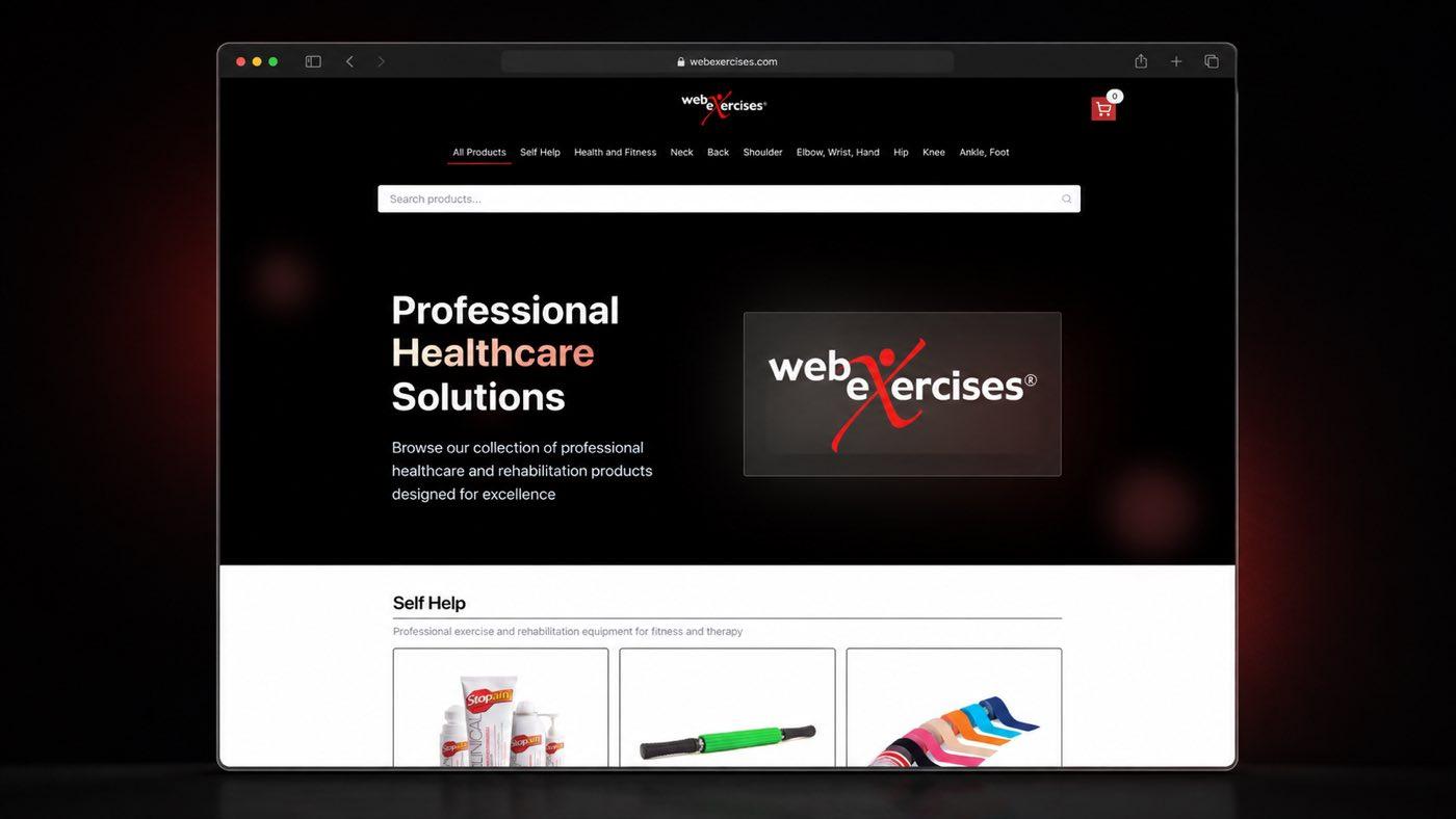 Archived WebExercises provider-recommended product storefront